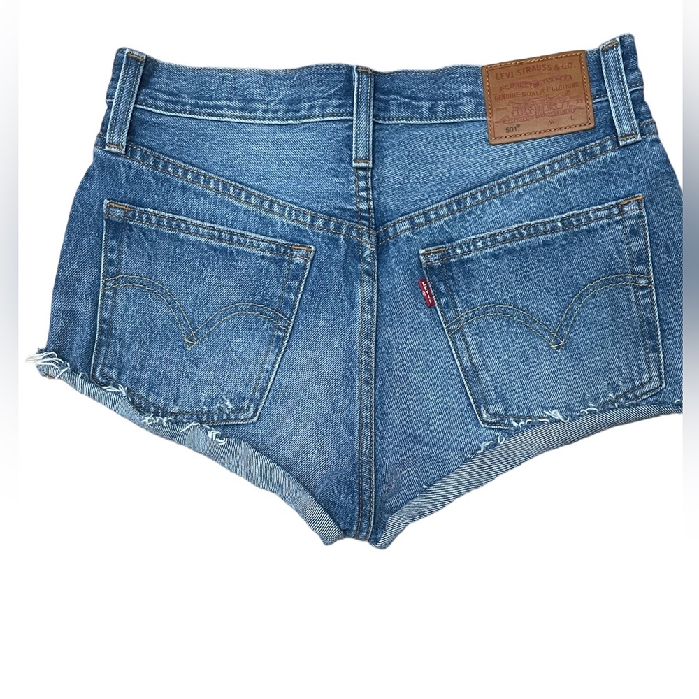 Levi's Premium 501 Medium Wash Denim Cutoff Shorts Size 27